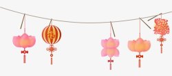 传统灯笼中国风花灯水灯更多精选分类画板灬小狮子灬装素材