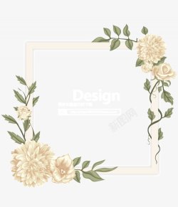 边框装饰彩铅鲜花花卉花朵相框花环花圈的6素材