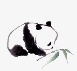可爱水墨大熊猫中国风卡通字幕平面对话框字幕条卡素材