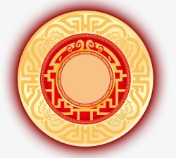 年货节底中国风复古边框纹理年货节透明底图PNS透明底图标高清图片