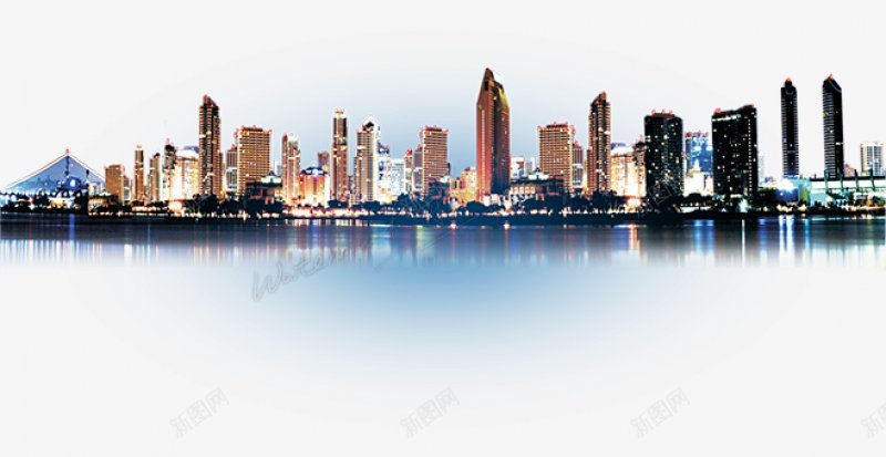 城市建筑世界着名地标景点上海外滩东方明珠电视塔炫彩图标png_新图网 https://ixintu.com 城市空间