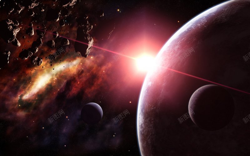 高端科技科幻商务PPT宇宙星空jpg设计背景_新图网 https://ixintu.com 宇宙星空