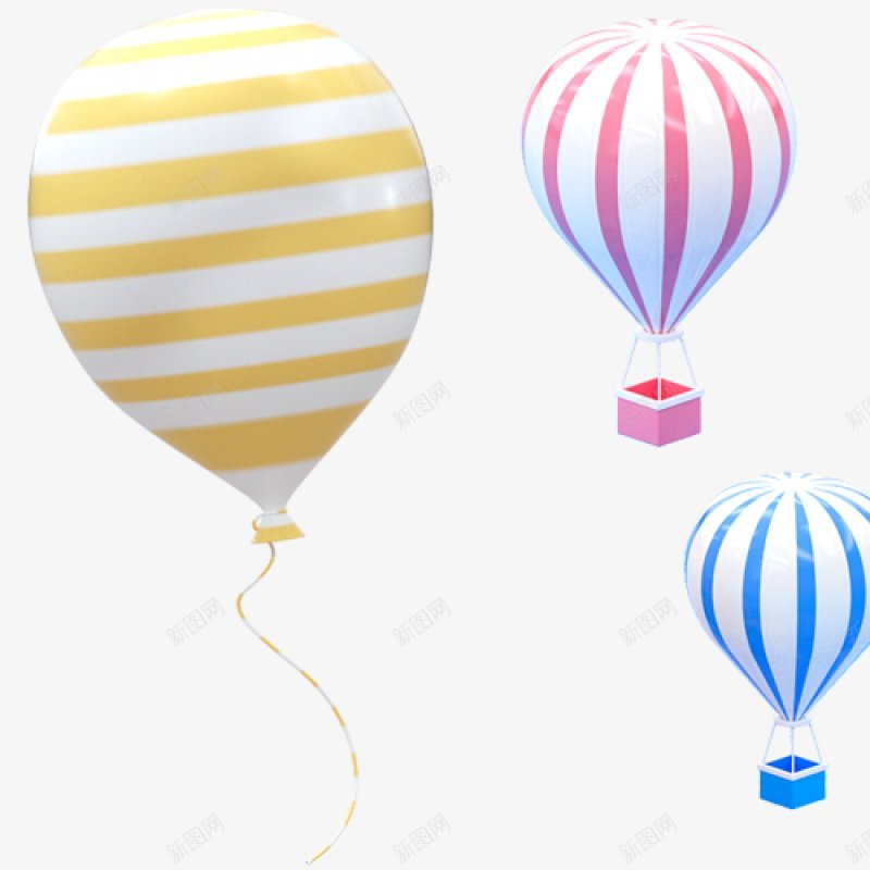气球C4D建模气球C4Dpng免抠素材_新图网 https://ixintu.com C4D C4D建模 气球