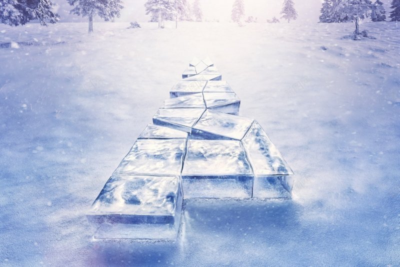 冰块铺成的路雪景冷色系冬天jpg设计背景_新图网 https://ixintu.com 冰块铺成的路雪景 冷色系冬天 素材