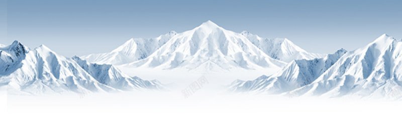 雪山风景海报BJ背景