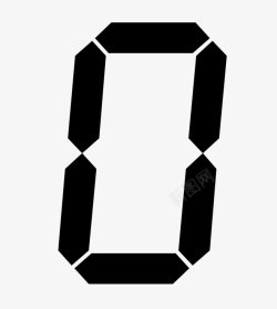 透明数字time时间数字阿拉伯数字0的设素材