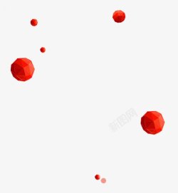 红色球元素素材