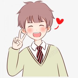 卡通人物Q版人物卡通可爱萌男孩女孩男生女生公主王子素材