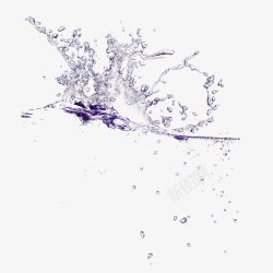 水花水的运动飞溅溅起液体晶莹剔透广告图透明解暑素材