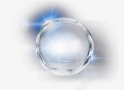 透明气泡玻璃球素材
