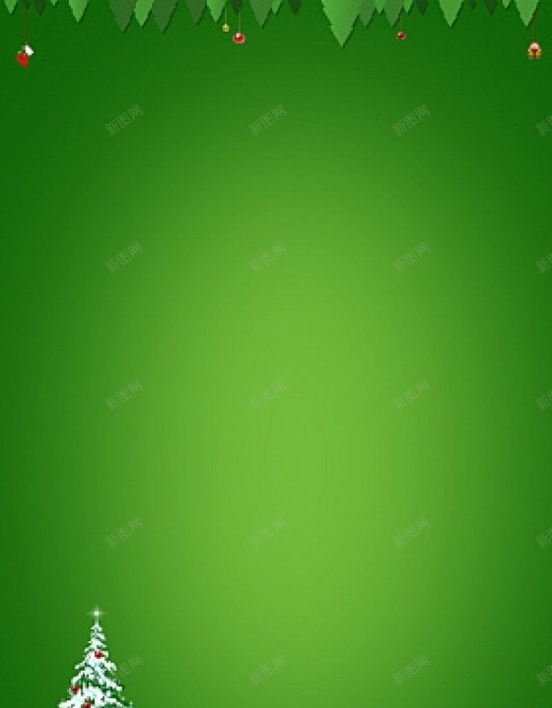 圣诞节圣诞树绿色PSD分层H5免费H5jpg设计背景_新图网 https://ixintu.com 免费H5