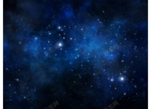 蓝色星空天空背景
