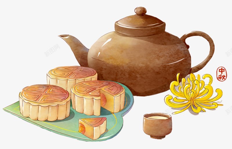 中秋节PNS透明底png免抠素材_新图网 https://ixintu.com PNS透明底 中秋节