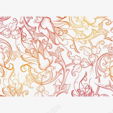 中国风纹理古典花纹背景