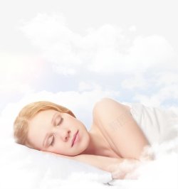 欧美女人创意睡觉摄影人物素材
