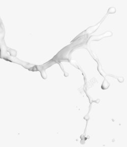透明牛奶创意牛奶形态喷溅水9水牛奶气泡素材