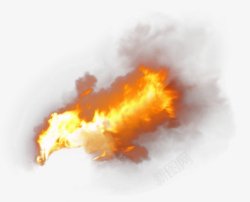熔浆火焰浓烟漂浮高清图片
