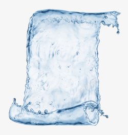 透明水滴水形状卷纸水卷轴创意水形状北坤素材