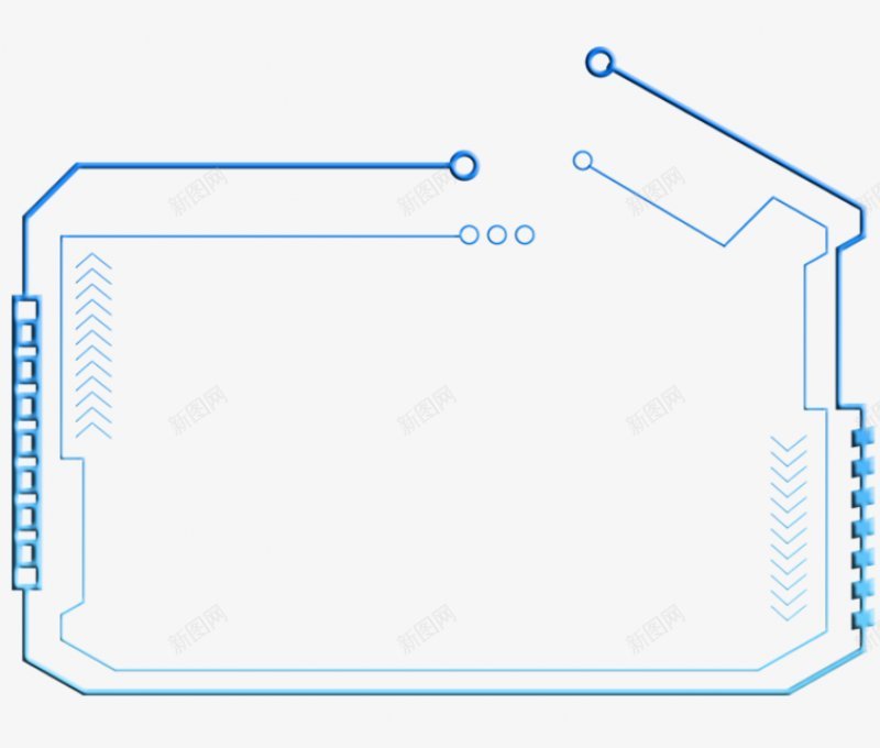 人工智能科技边框人工智能科技框未来科技人工智能不规png免抠素材_新图网 https://ixintu.com 人工智能科技边框