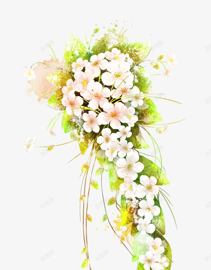 花卉图案图png免抠素材_新图网 https://ixintu.com 免扣花卉图案 图