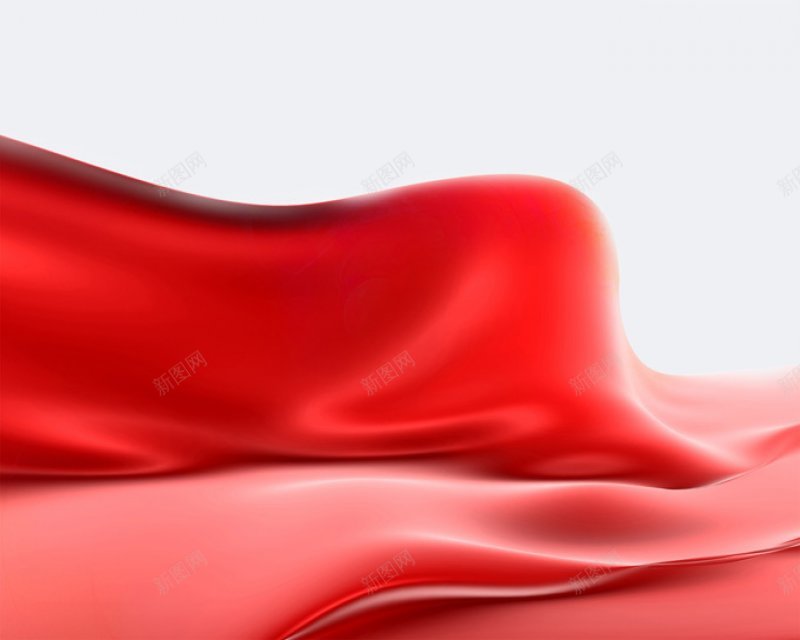 红色丝绸PSD分层PSD中国16网丝绸丝带布料jpg设计背景_新图网 https://ixintu.com 丝绸丝带布料