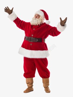 伸开双臂的圣诞老人装饰图素材