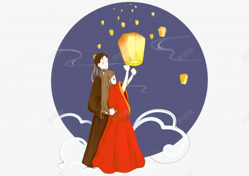 七夕节牛郎织女PNS透明底png免抠素材_新图网 https://ixintu.com PNS透明底 七夕节 牛郎织女