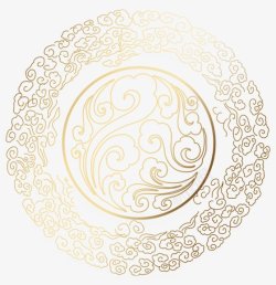圆形图案圆形电商古典图案中国风古色古香古典花纹图案素材
