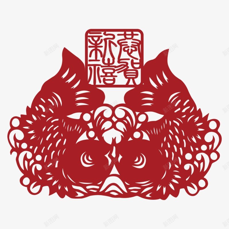 中国古典传统剪纸窗花中国剪纸花纹边框png免抠素材_新图网 https://ixintu.com 中国 中国古典传统 剪纸 窗花 花纹 边框