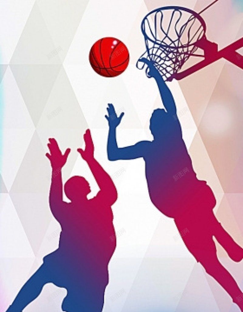 扁平篮球运动海报免费H5jpg设计背景_新图网 https://ixintu.com 免费H5 扁平篮球运动海报