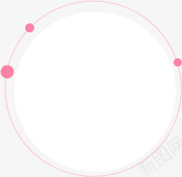 粉色边框星球圆形png免抠素材_新图网 https://ixintu.com 圆形 星球 淡粉边框 粉色 边框