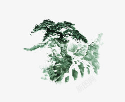 简单的松树图片手绘松树高清图片
