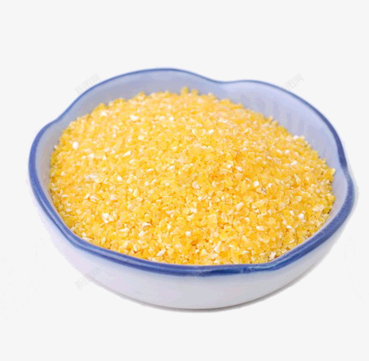 食物原材料png免抠素材_新图网 https://ixintu.com 玉米糁 碾压 颗粒 黄色