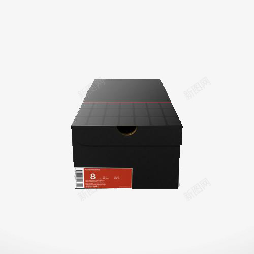 黑色经典红色线条鞋盒png免抠素材_新图网 https://ixintu.com 盒子 简单 红色 线条 经典 设计 鞋盒 鞋盒包装设计 黑色