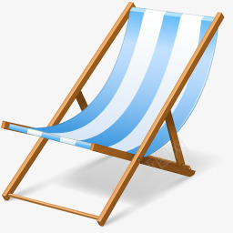 夏日沙滩椅子图标图标