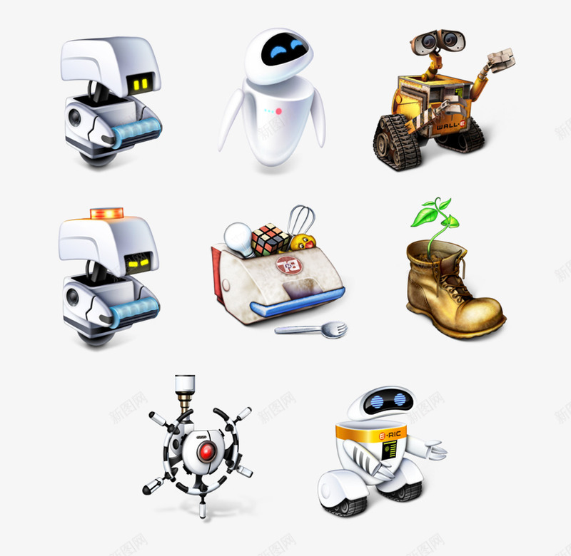 机器人WALLE电脑图标png_新图网 https://ixintu.com PNG图标 WALLE 机器人 电子设备