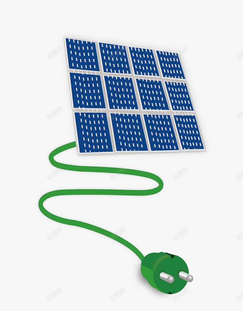 太阳能电池发电卡通图png免抠素材_新图网 https://ixintu.com PNG 卡通 发电 太阳能电池 新能源