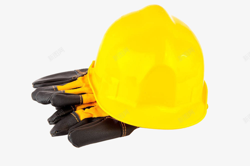 头盔和手套png免抠素材_新图网 https://ixintu.com 安全生产 实物 建筑工地安全帽 手套 生产