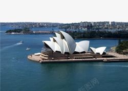 着名景点悉尼歌剧院风景图高清图片