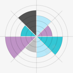 数据分析饼状图素材