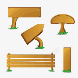 木板式设计多栏式木质告示牌高清图片