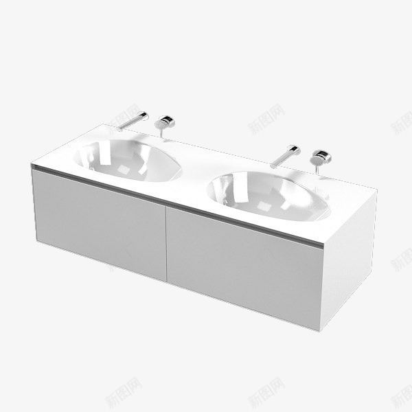 两个白色洗手台png免抠素材_新图网 https://ixintu.com 两个白色洗手台 水龙头 洗手 洗手台 洗浴家具 洗脸台 白色 白色洗手台