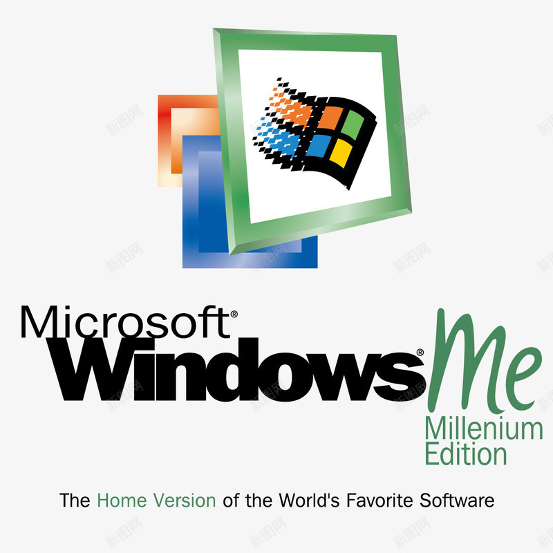 Windows标志元素矢量图图标ai_新图网 https://ixintu.com Windows logo元素 netlogo 标志素材 电脑系统 矢量图