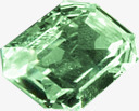 手绘绿色闪耀钻石素材