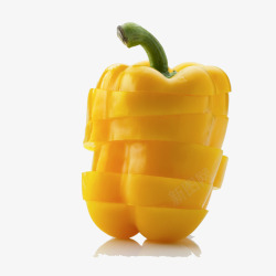 黄色彩椒辣椒实物素材