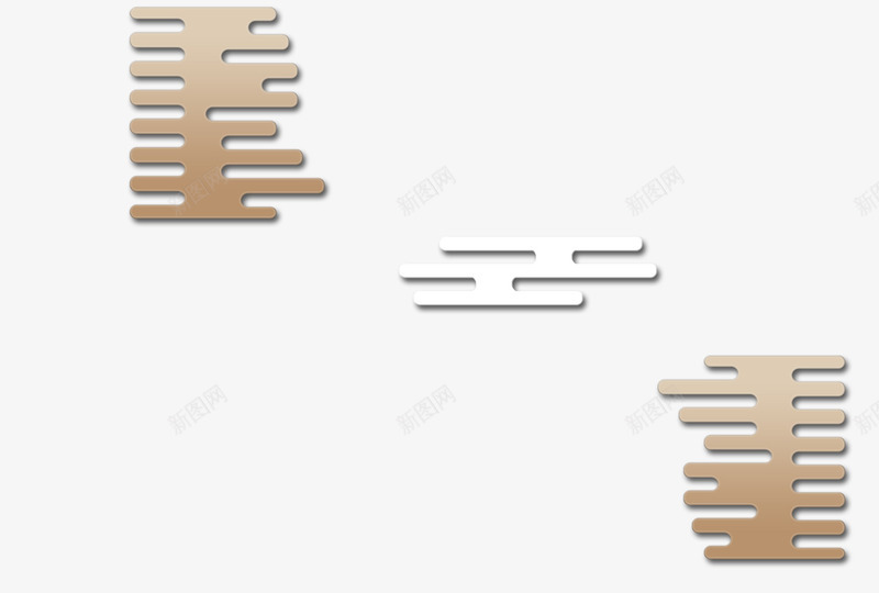 简约条纹祥云装饰图案psd免抠素材_新图网 https://ixintu.com 如意云 新春 条纹 海报设计 祥云 简约 装饰图案
