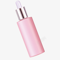 粉色化妆品瓶子实物矢量图素材