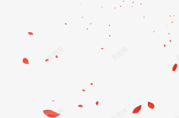 花瓣红色花瓣飘落不规则漂浮png免抠素材_新图网 https://ixintu.com 不规则 漂浮 红色 花瓣 飘落