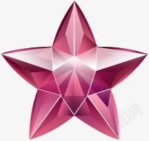 创意手绘质感红色的五角星钻石png免抠素材_新图网 https://ixintu.com 五角星 创意 红色 质感 钻石