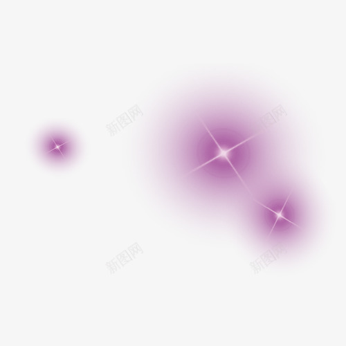 紫色漂浮效果元素png免抠素材_新图网 https://ixintu.com 效果 漂浮 紫色 装饰 闪亮